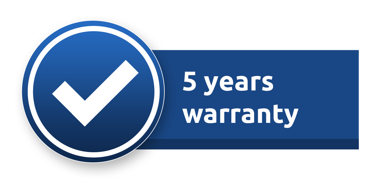 5 years Warranty